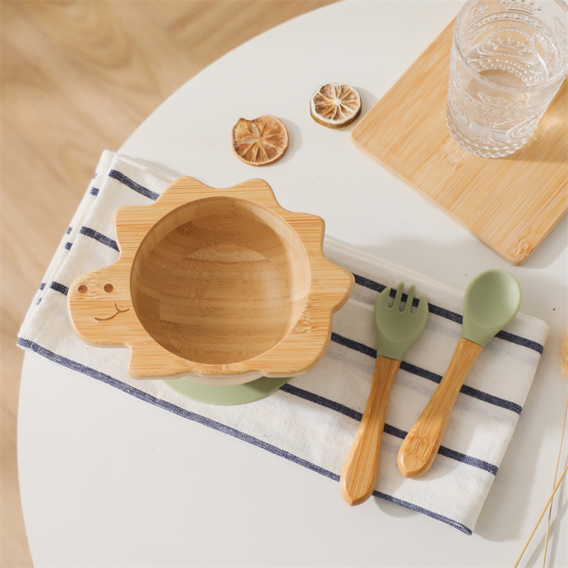Baby Food Dinner - Ensemble de vaisselle en bois pour