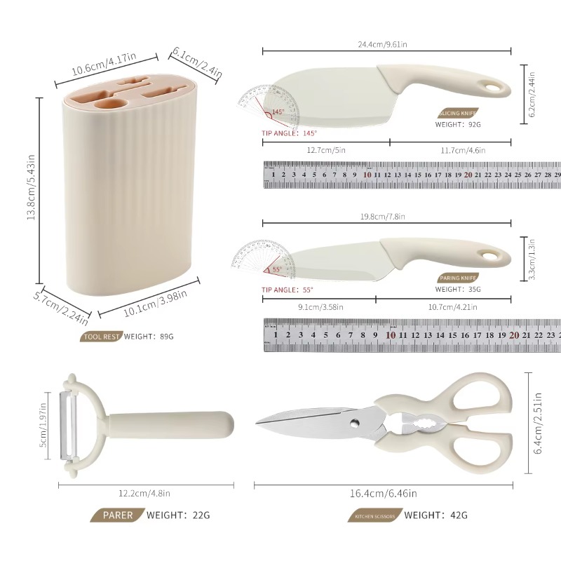 Ensemble de 5 petits ustensile - Baby Food Scissors avis et prix