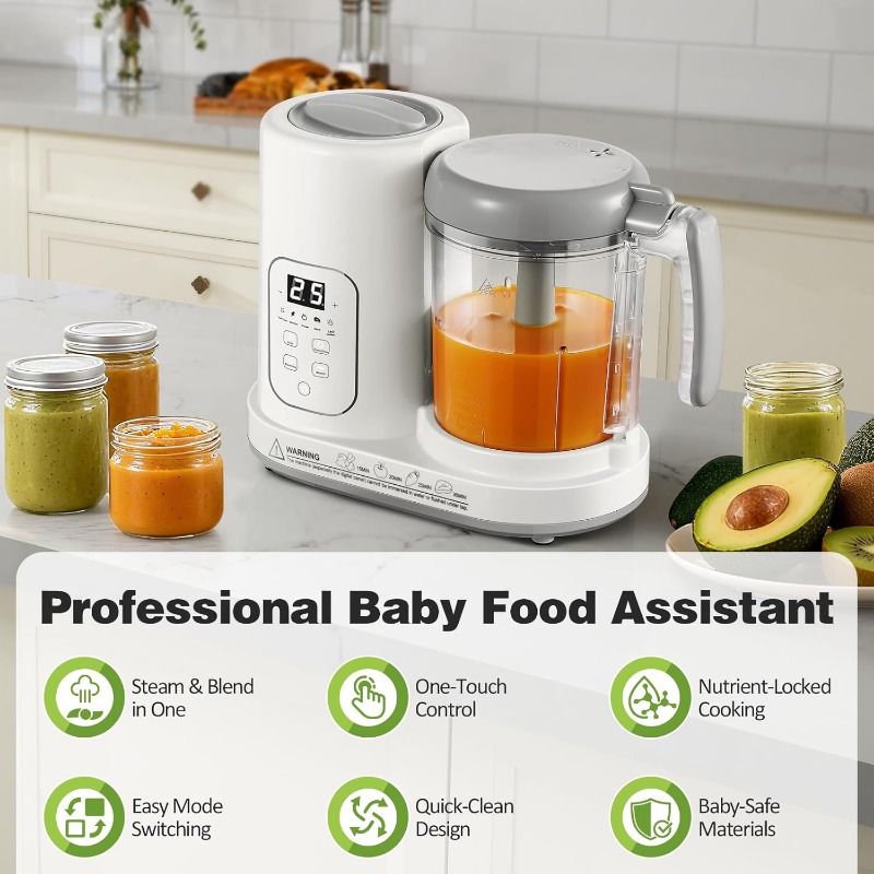 Robot Cuiseur Mixeur 4-en-1 po - Baby Food Steamer avis et prix