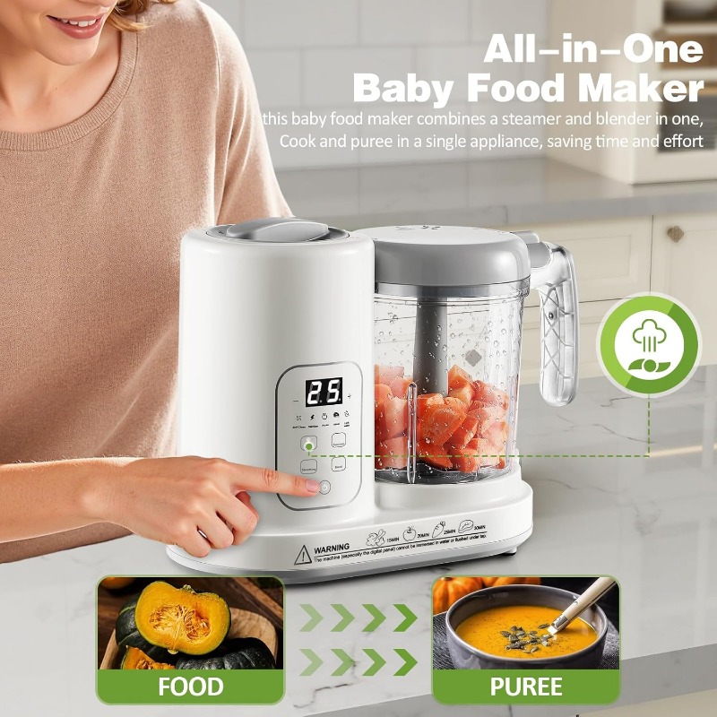 Robot Cuiseur Mixeur 4-en-1 po - Baby Food Steamer avis et prix