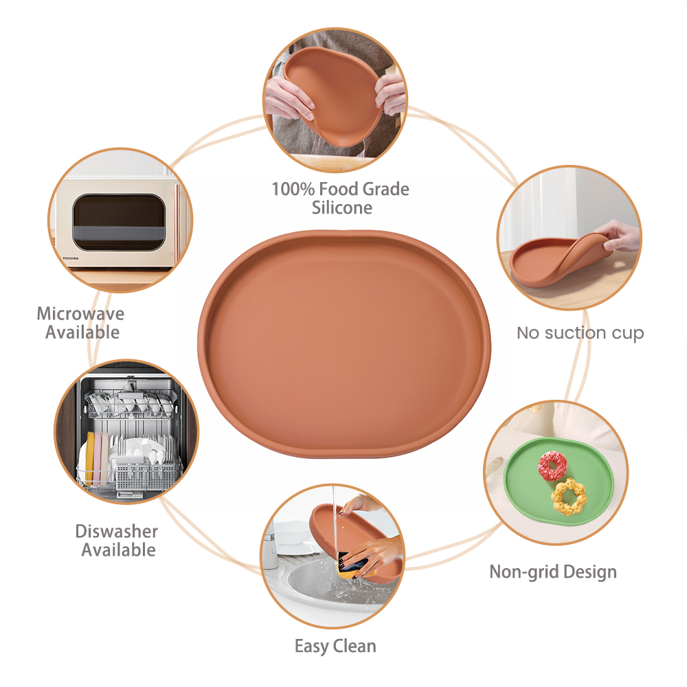 Bébé sûr Silicone assiette à m - Baby Food Chart avis et prix